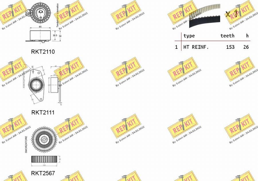 REPKIT RKTK1139 - Kit cinghie dentate autozon.pro