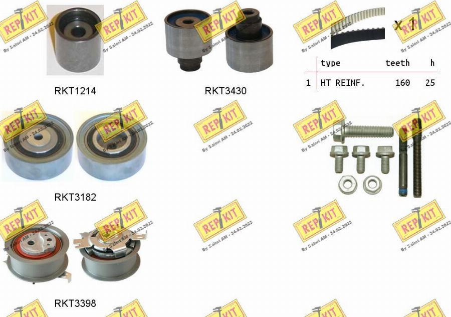 REPKIT RKTK1125 - Kit cinghie dentate autozon.pro