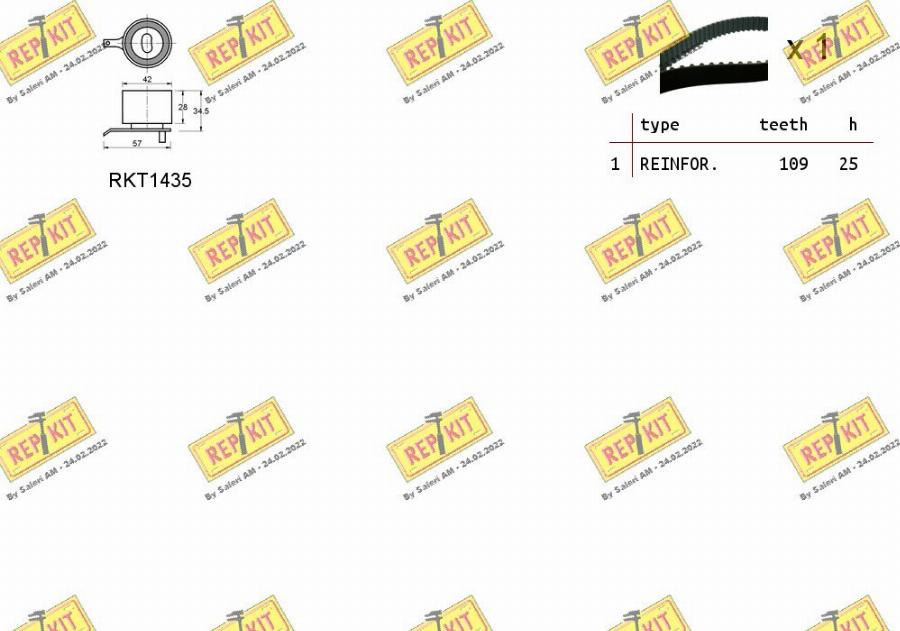 REPKIT RKTK1121 - Kit cinghie dentate autozon.pro