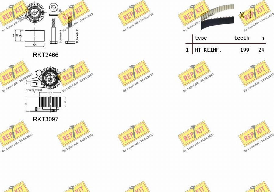 REPKIT RKTK1122 - Kit cinghie dentate autozon.pro