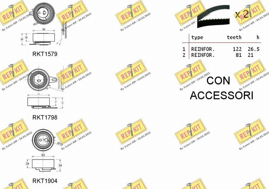 REPKIT RKTK1175 - Kit cinghie dentate autozon.pro