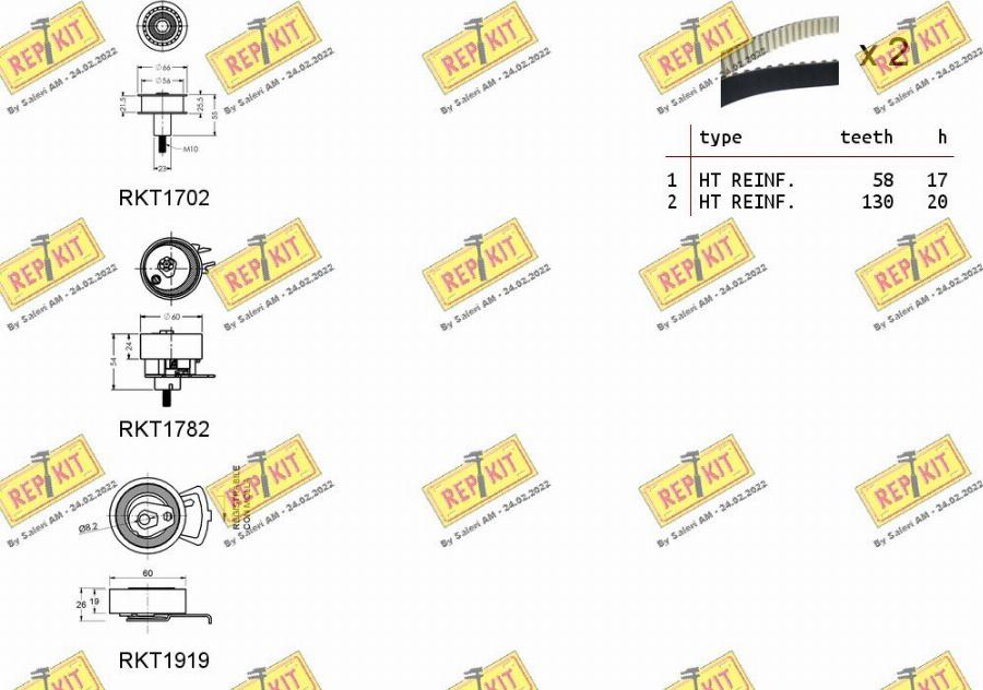 REPKIT RKTK1171 - Kit cinghie dentate autozon.pro