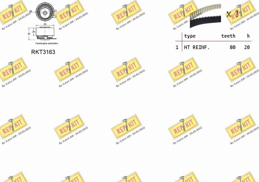 REPKIT RKTK1178 - Kit cinghie dentate autozon.pro