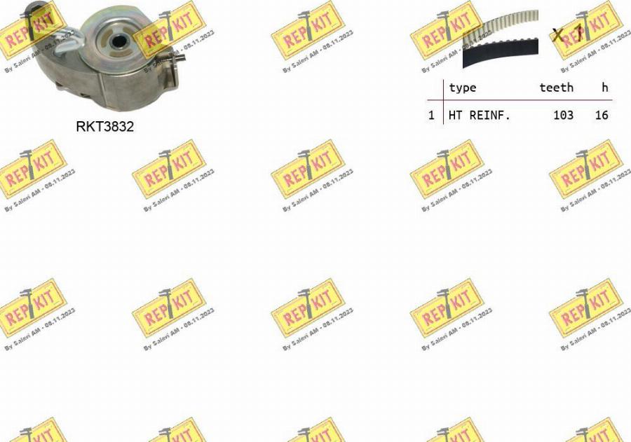 REPKIT RKTK1305 - Kit cinghie dentate autozon.pro