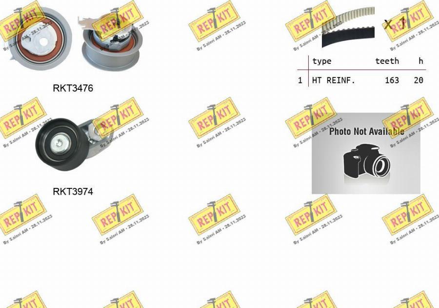 REPKIT RKTK1299 - Kit cinghie dentate autozon.pro