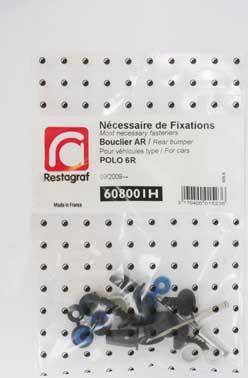 Restagraf 608001H - Kit clip d'arresto, Carrozzeria autozon.pro