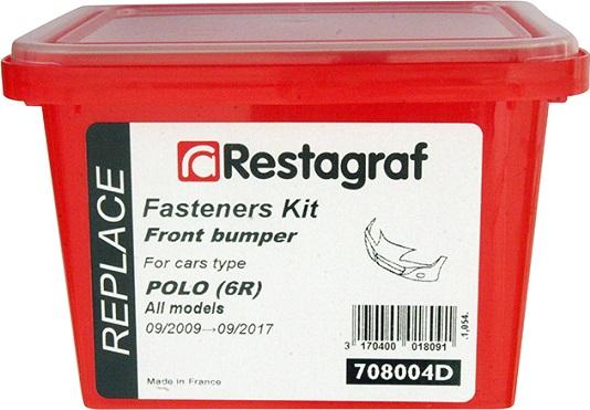 Restagraf 708004D - Kit clip d'arresto, Carrozzeria autozon.pro