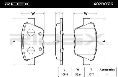 Akebono AN-7018K - Kit pastiglie freno, Freno a disco autozon.pro