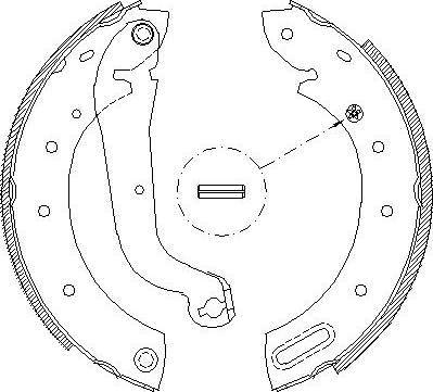 Alpha Brakes HST-NS-046 - Kit ganasce freno autozon.pro