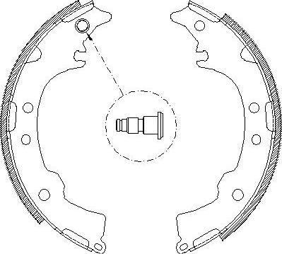 Alpha Brakes HST-TY-058 - Kit ganasce freno autozon.pro