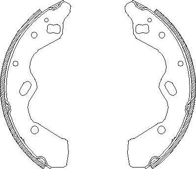 Alpha Brakes HST-MZ-037 - Kit ganasce freno autozon.pro