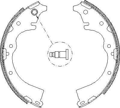 Alpha Brakes HST-TY-057 - Kit ganasce freno autozon.pro