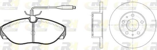 Roadhouse 8486.00 - Kit freno, Freno a disco autozon.pro