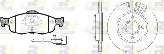 Roadhouse 8432.00 - Kit freno, Freno a disco autozon.pro