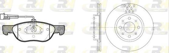 Roadhouse 8587.01 - Kit freno, Freno a disco autozon.pro