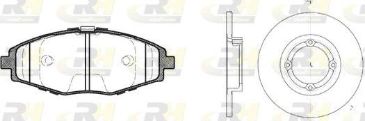 Roadhouse 8696.00 - Kit freno, Freno a disco autozon.pro