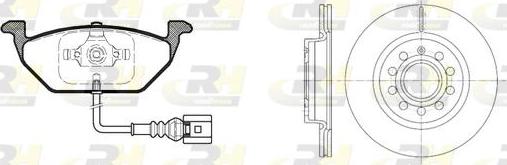 Roadhouse 8633.05 - Kit freno, Freno a disco autozon.pro