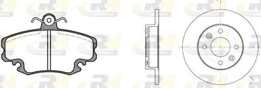 Roadhouse 8141.04 - Kit freno, Freno a disco autozon.pro