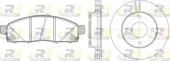 Roadhouse 81434.00 - Kit freno, Freno a disco autozon.pro