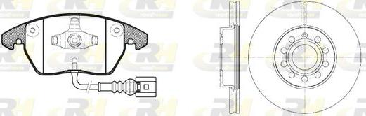 Roadhouse 81030.00 - Kit freno, Freno a disco autozon.pro