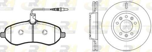 Roadhouse 81292.01 - Kit freno, Freno a disco autozon.pro