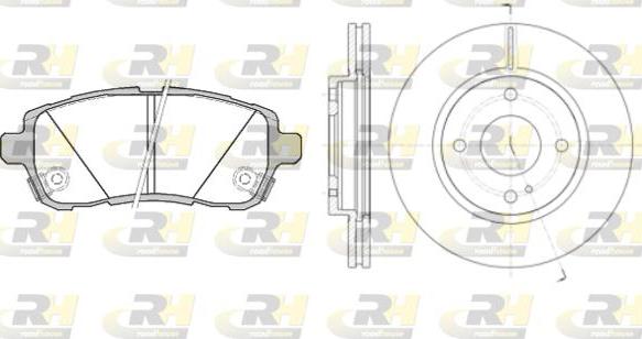 Roadhouse 81281.00 - Kit freno, Freno a disco autozon.pro