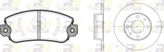 Roadhouse 8372.00 - Kit freno, Freno a disco autozon.pro