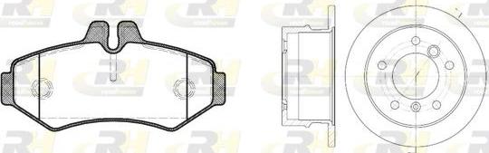 Roadhouse 8733.00 - Kit freno, Freno a disco autozon.pro