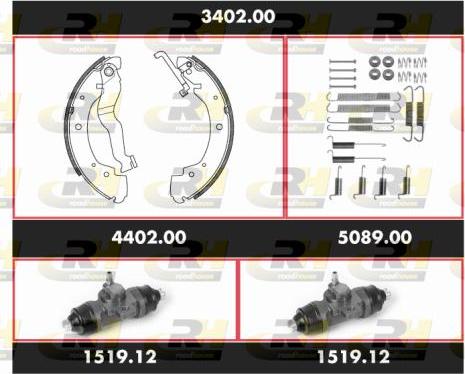 Roadhouse 3402.00 - Kit ganasce freno autozon.pro