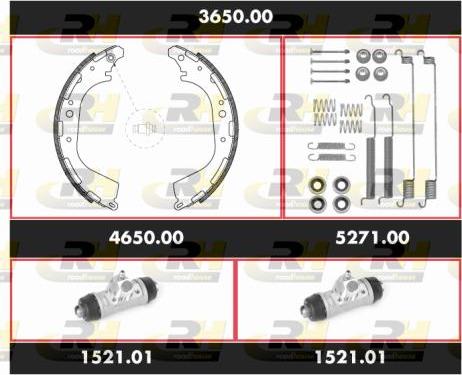 Roadhouse 3650.00 - Kit ganasce freno autozon.pro