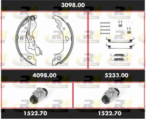 Roadhouse 3098.00 - Kit ganasce freno autozon.pro