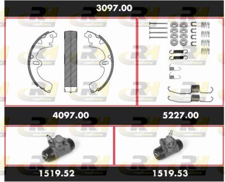 Roadhouse 3097.00 - Kit ganasce freno autozon.pro