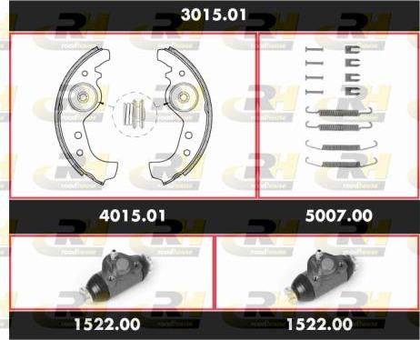 Roadhouse 3015.01 - Kit ganasce freno autozon.pro