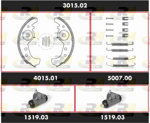 Roadhouse 3015.02 - Kit ganasce freno autozon.pro