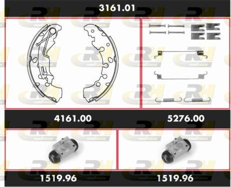 Roadhouse 3161.01 - Kit ganasce freno autozon.pro