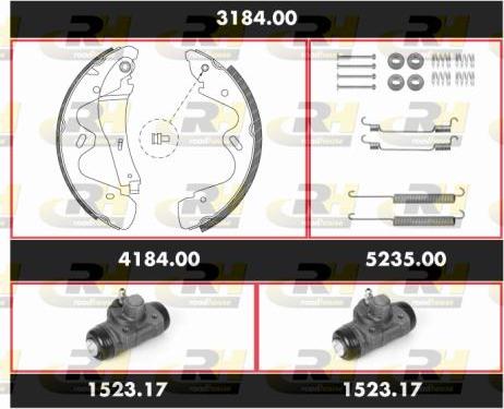 Roadhouse 3184.00 - Kit ganasce freno autozon.pro