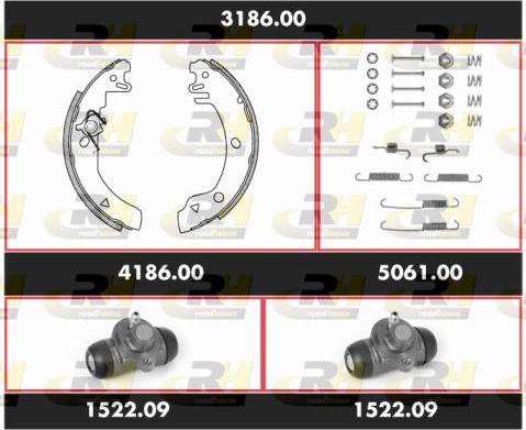 Roadhouse 3186.00 - Kit ganasce freno autozon.pro