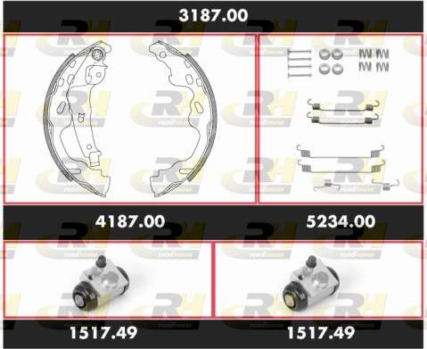 Roadhouse 3187.00 - Kit ganasce freno autozon.pro