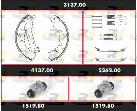 Roadhouse 3137.00 - Kit ganasce freno autozon.pro