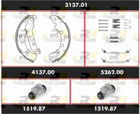 Roadhouse 3137.01 - Kit ganasce freno autozon.pro