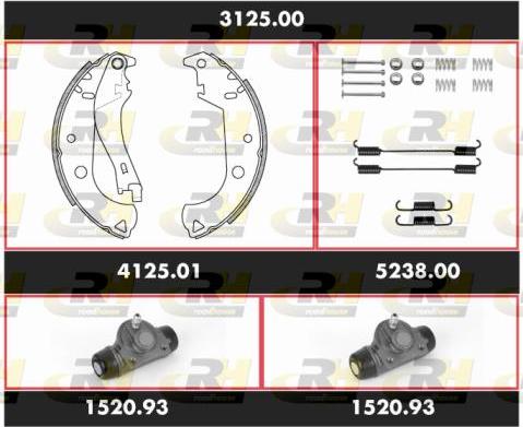 Roadhouse 3125.00 - Kit ganasce freno autozon.pro