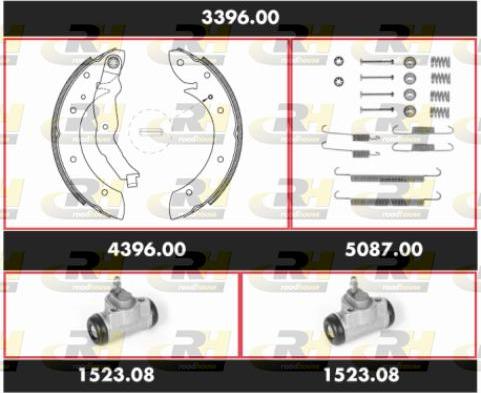 Roadhouse 3396.00 - Kit ganasce freno autozon.pro