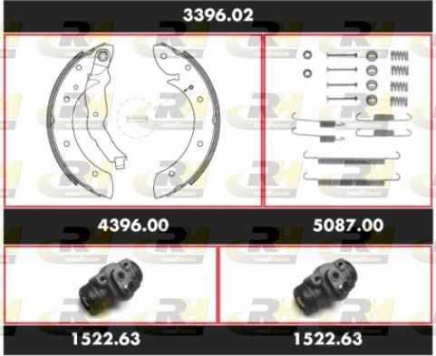 Roadhouse 3396.02 - Kit ganasce freno autozon.pro