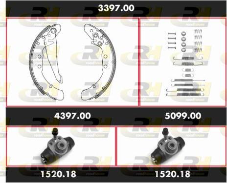 Roadhouse 3397.00 - Kit ganasce freno autozon.pro