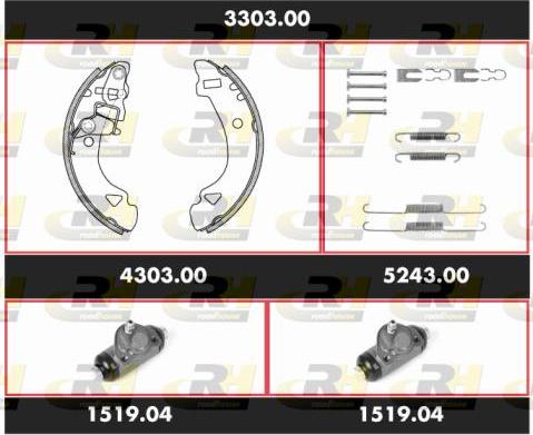 Roadhouse 3303.00 - Kit ganasce freno autozon.pro