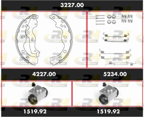 Roadhouse 3227.00 - Kit ganasce freno autozon.pro