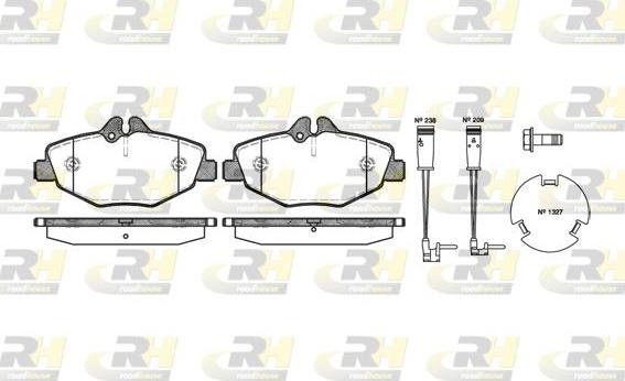 Roadhouse 2990.02 - Kit pastiglie freno, Freno a disco autozon.pro