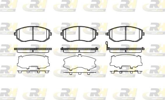 Roadhouse 2951.11 - Kit pastiglie freno, Freno a disco autozon.pro