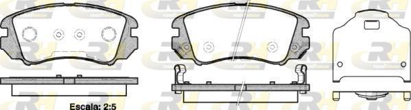 Roadhouse 2953.22 - Kit pastiglie freno, Freno a disco autozon.pro