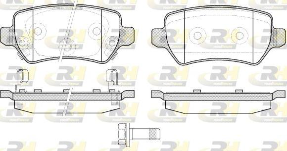 Roadhouse 2957.22 - Kit pastiglie freno, Freno a disco autozon.pro